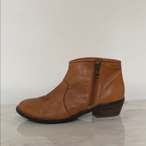 Cognac Brown Ankle Boots